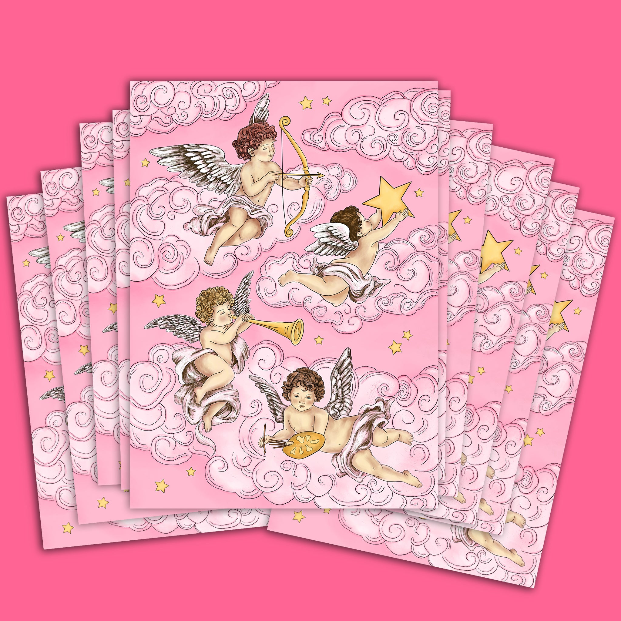 Cherub Greeting Card