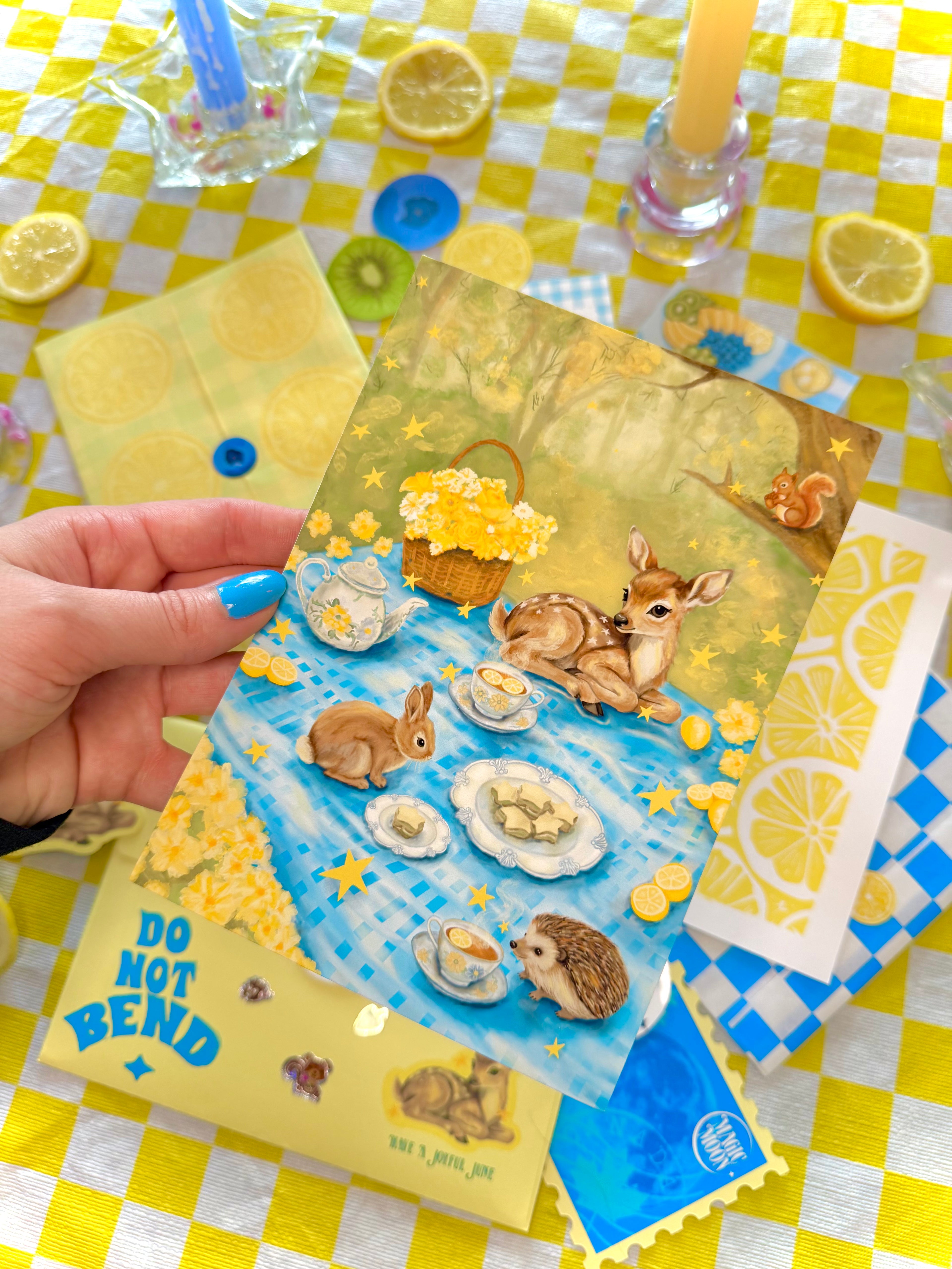 Woodland Picnic Print