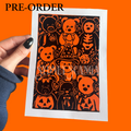 Extra Special Edition Two-Colour Beanie Baby Linocut Print