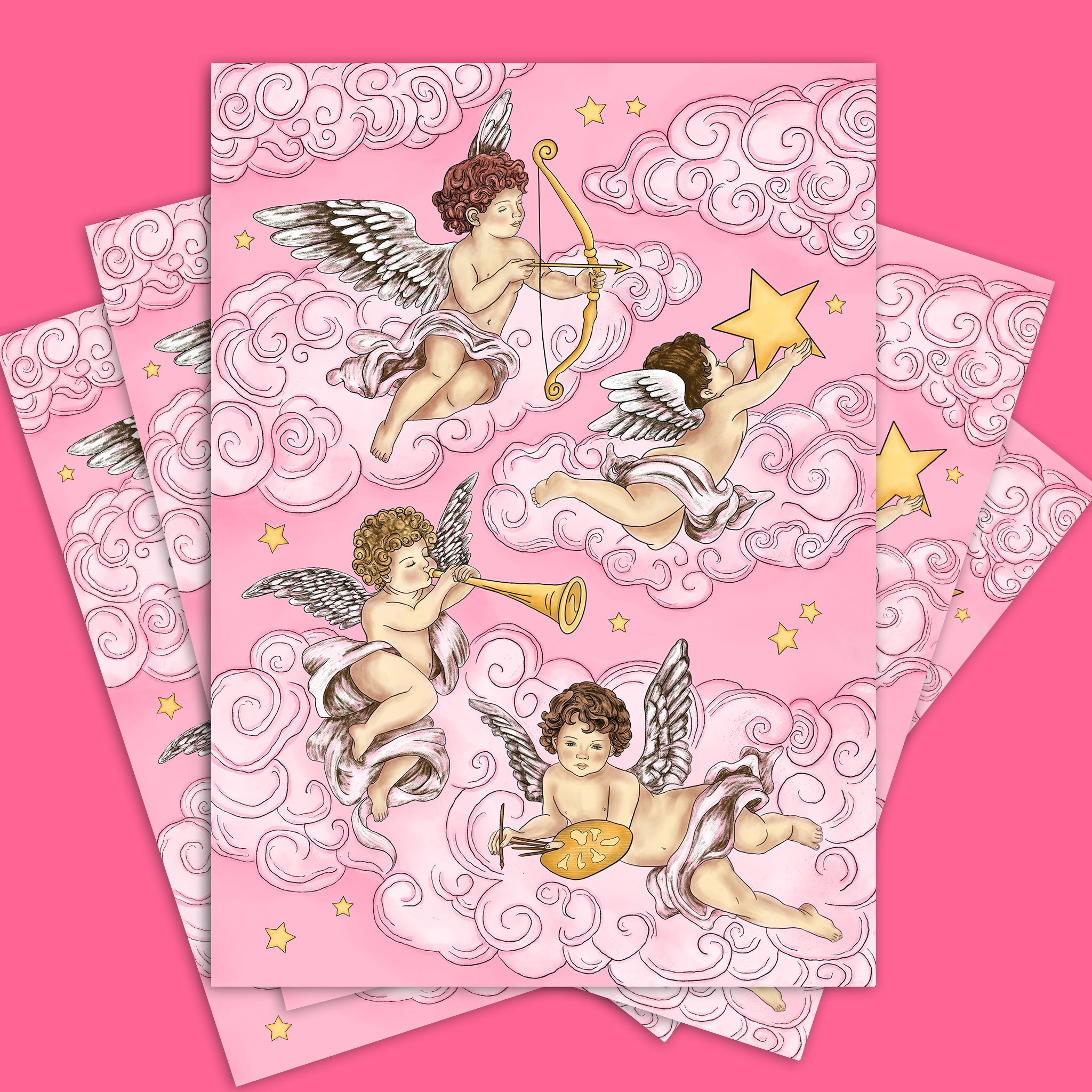 Cherub Greeting Card