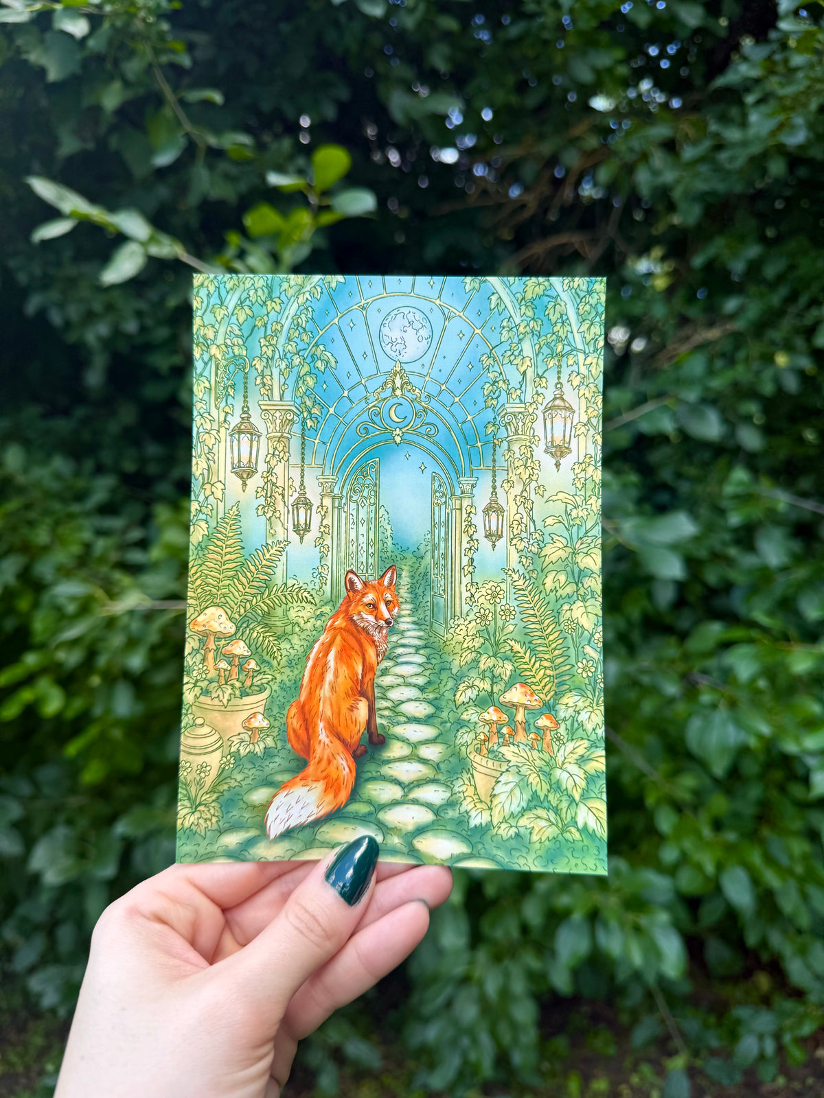 Greenhouse Fox Print