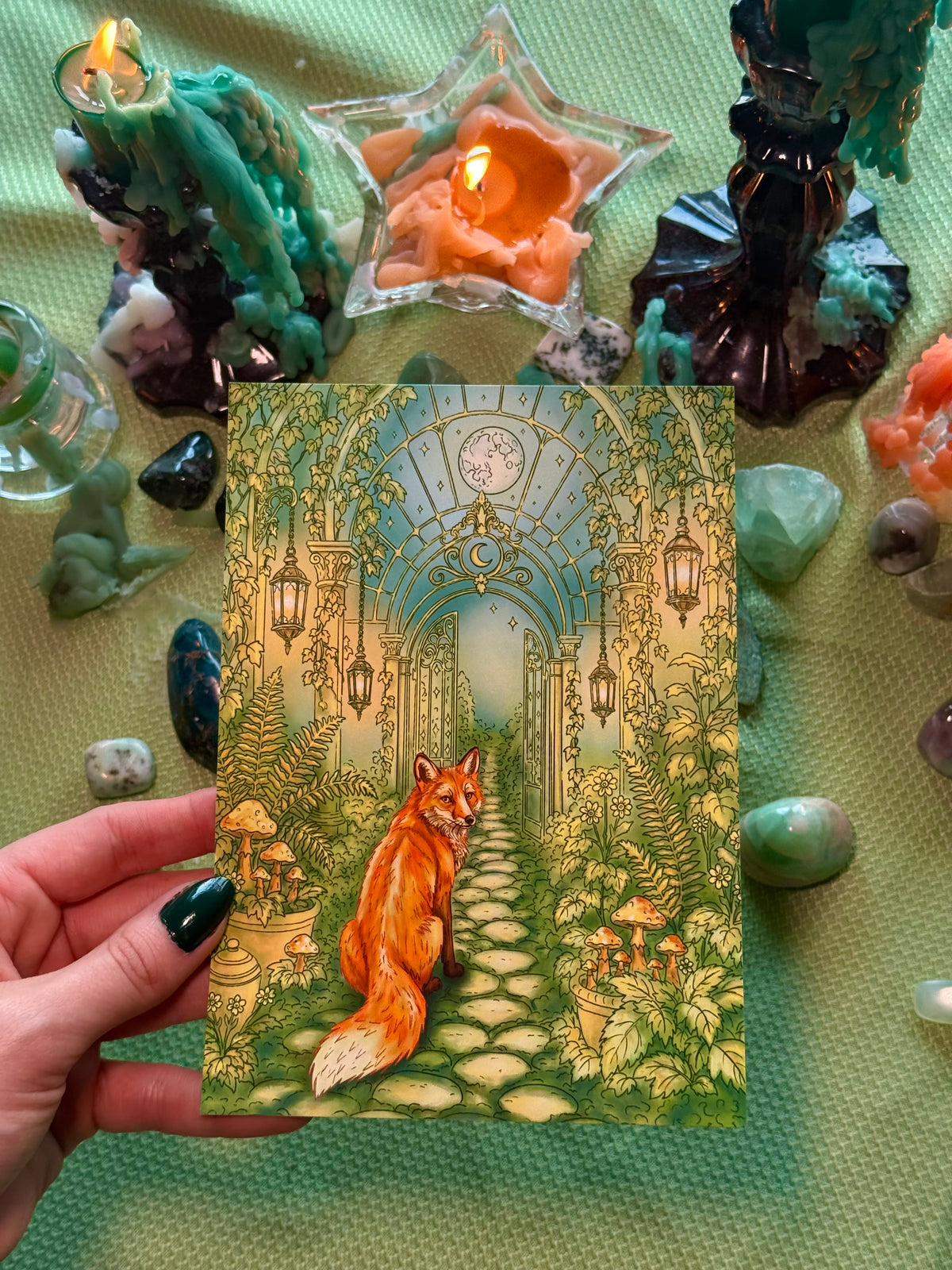Greenhouse Fox Print