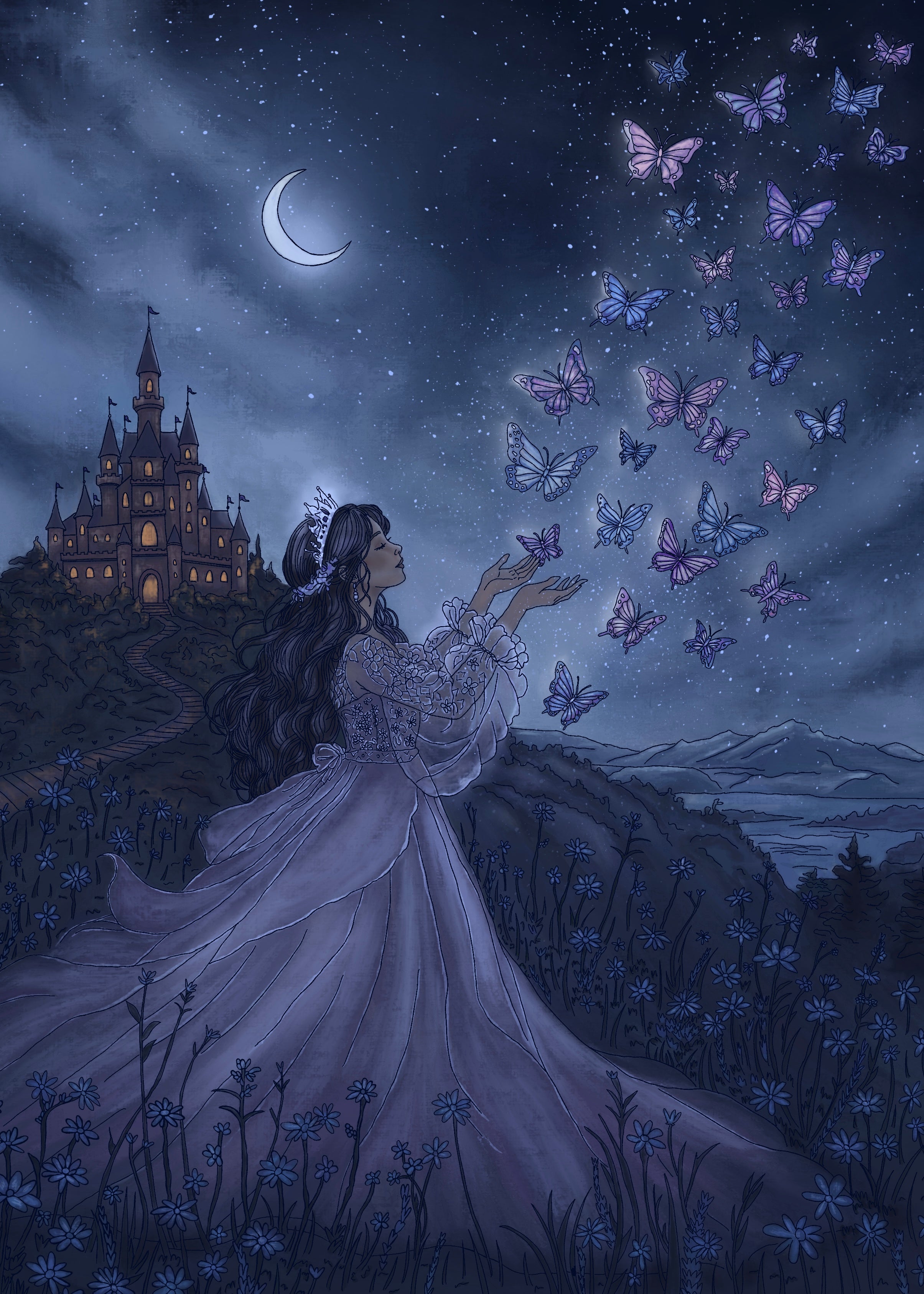 Butterfly Princess Print