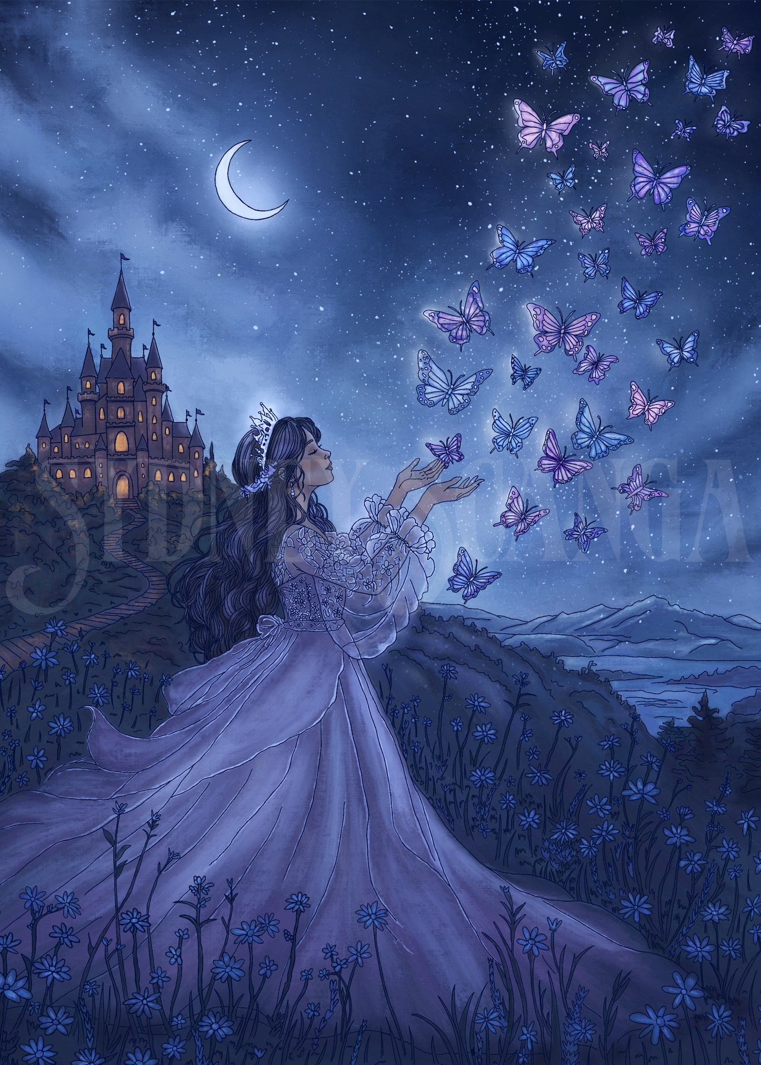 Butterfly Princess Print