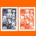 Special Edition Beanie Baby Linocut Print
