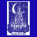 Castle Birthday Greeting Card