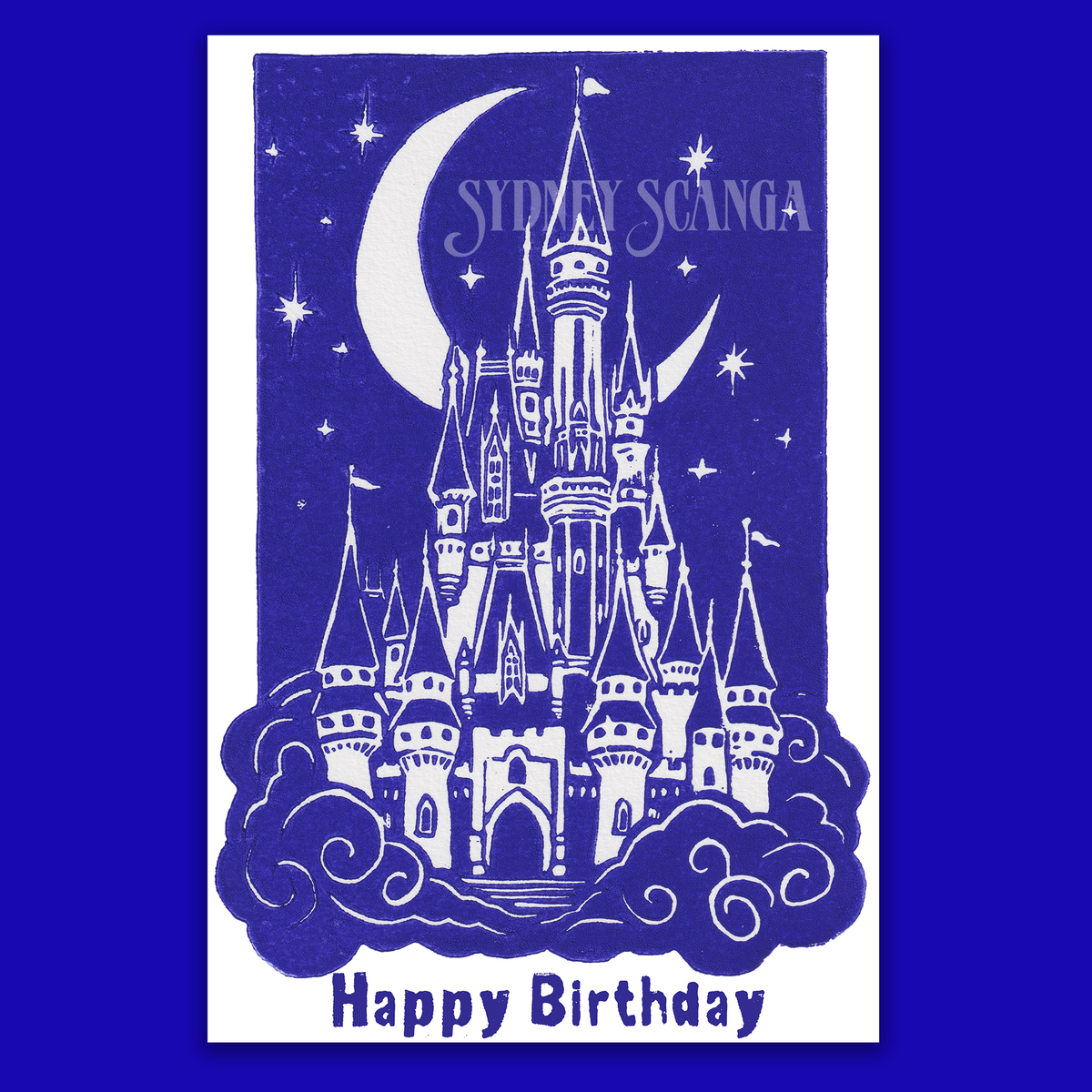 Castle Birthday Greeting Card
