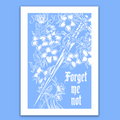 Forget Me Not Floral Greeting Card