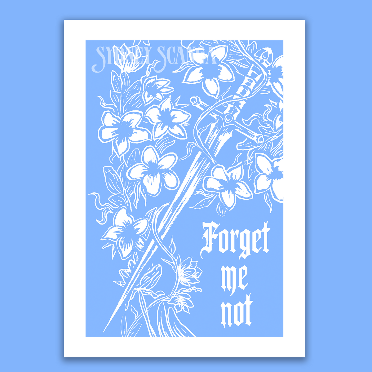 Forget Me Not Floral Greeting Card