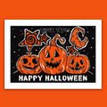 Happy Halloween Pumpkin Greeting Card