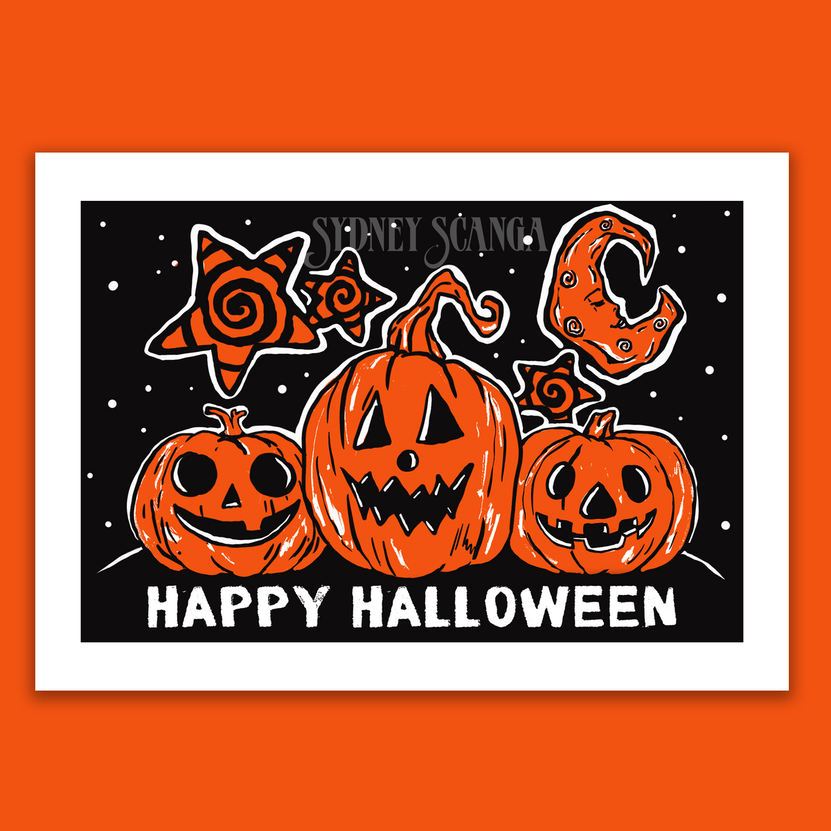Happy Halloween Pumpkin Greeting Card