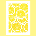 Lemon Linocut Print