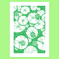 Lily Pad Linocut Print