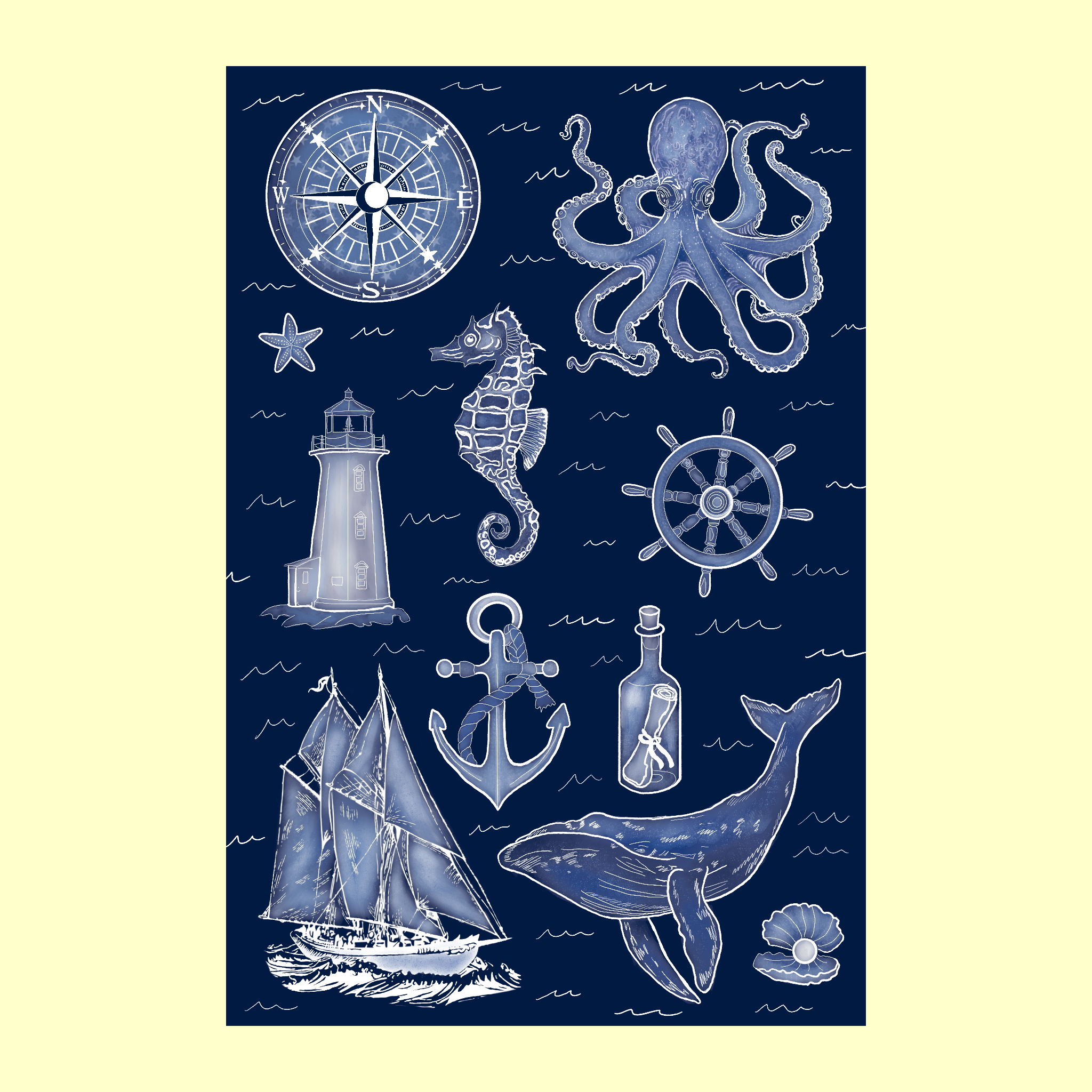 Ocean Sticker Sheet