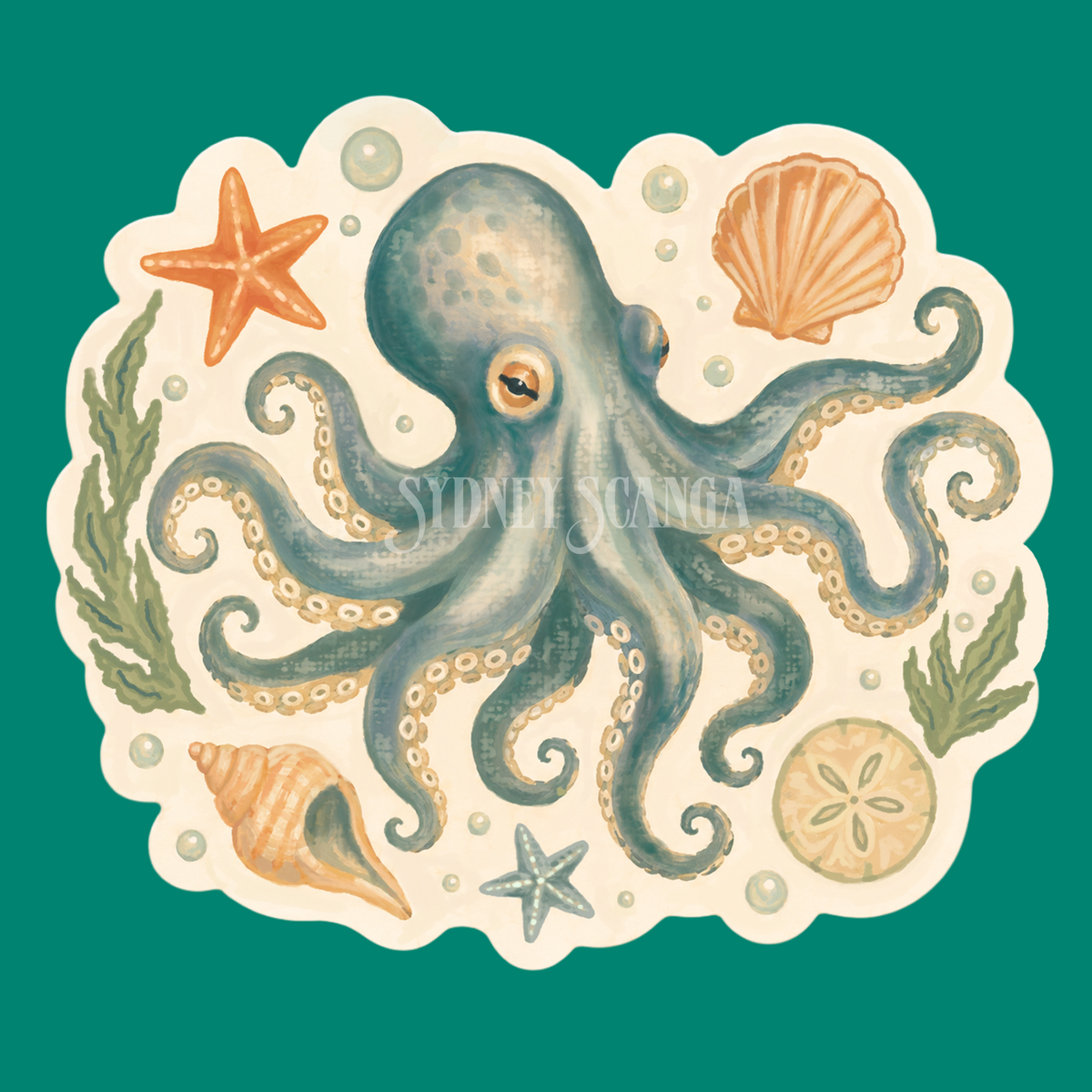 Under the Sea Octopus Sticker