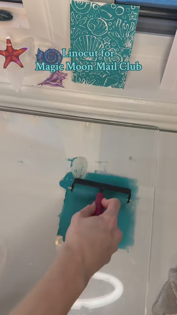 Under the Sea Linocut Print
