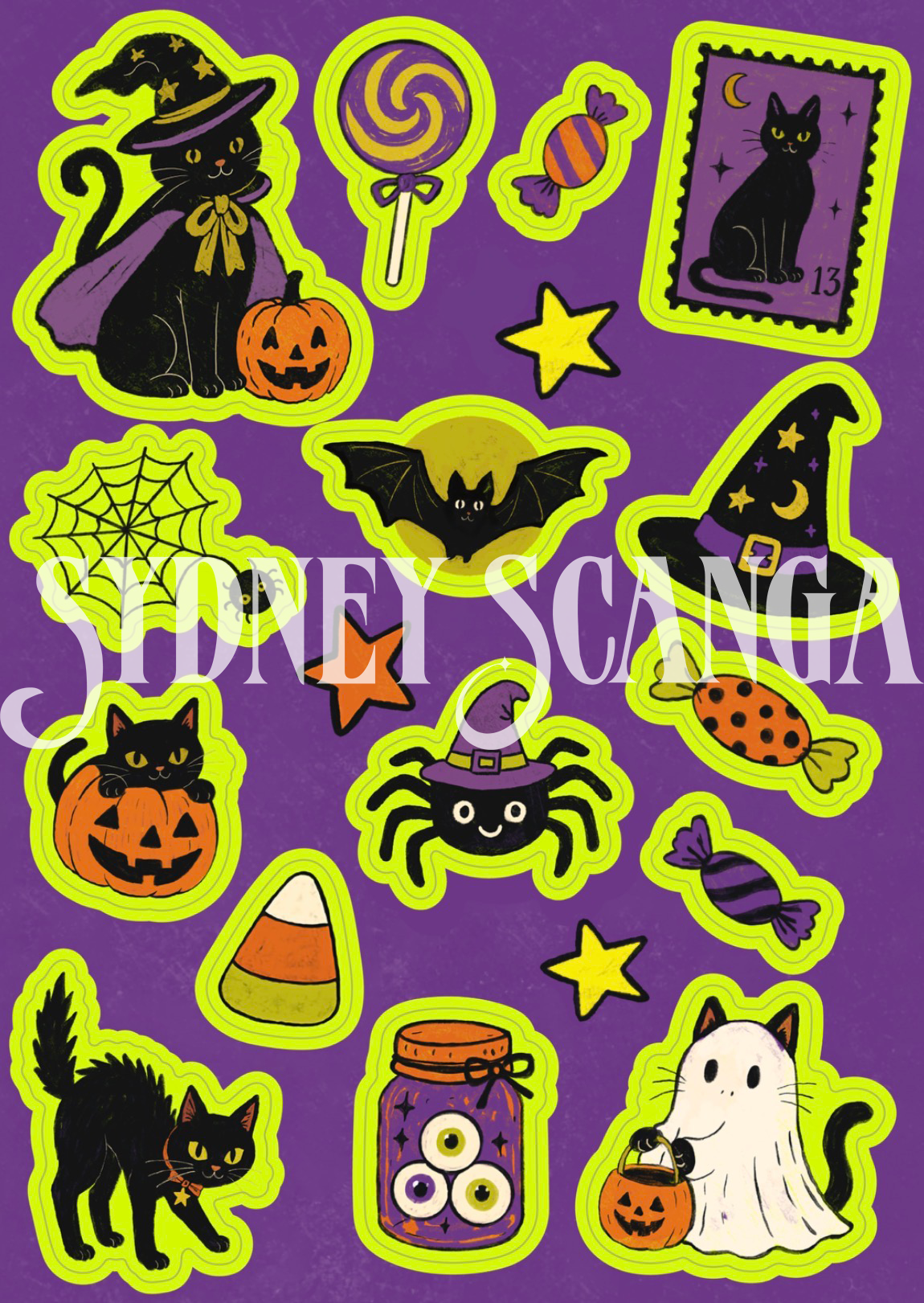 Halloween Sticker Sheet