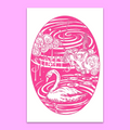 Swan Linocut Print