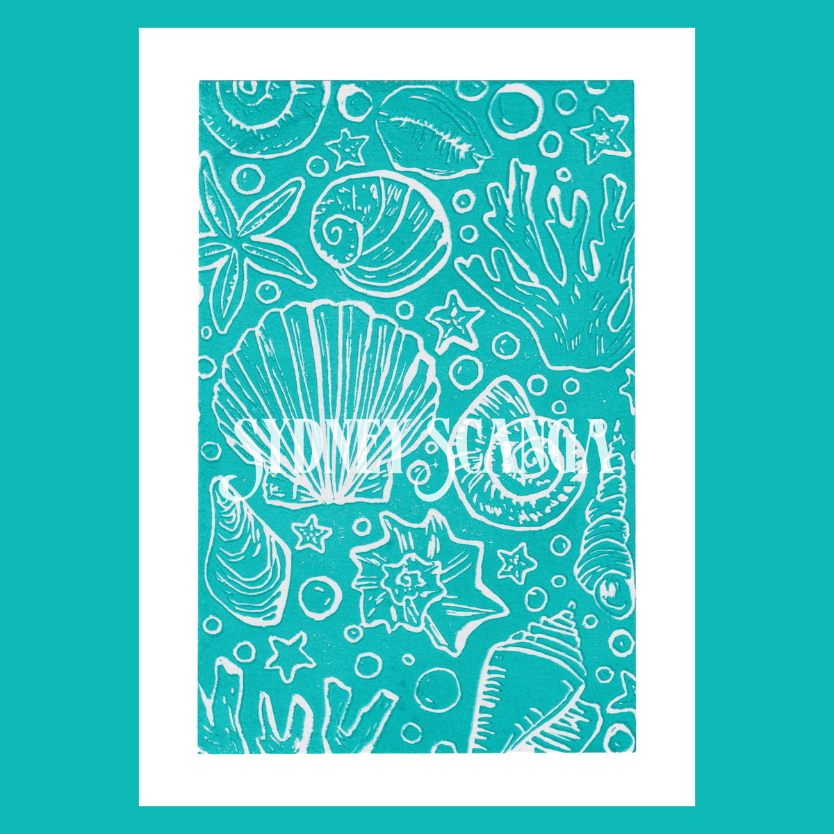Under the Sea Linocut Print