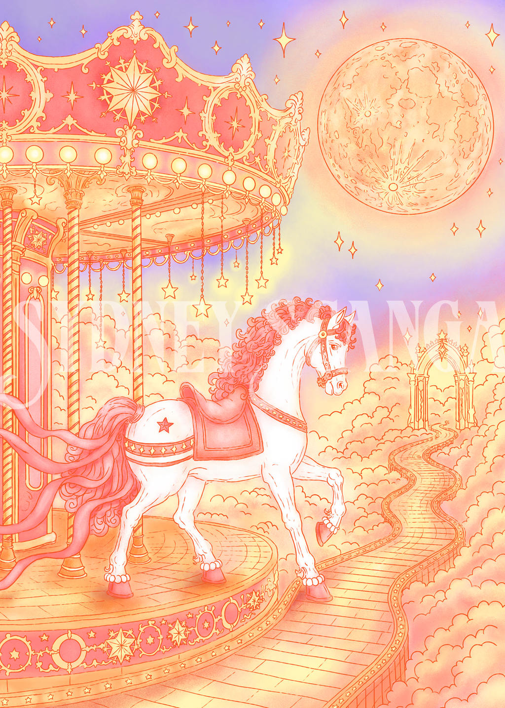 Carousel Horse Print
